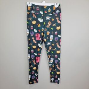 Fall Themed Pumpkin Spice Leggings One Size Fits All‎